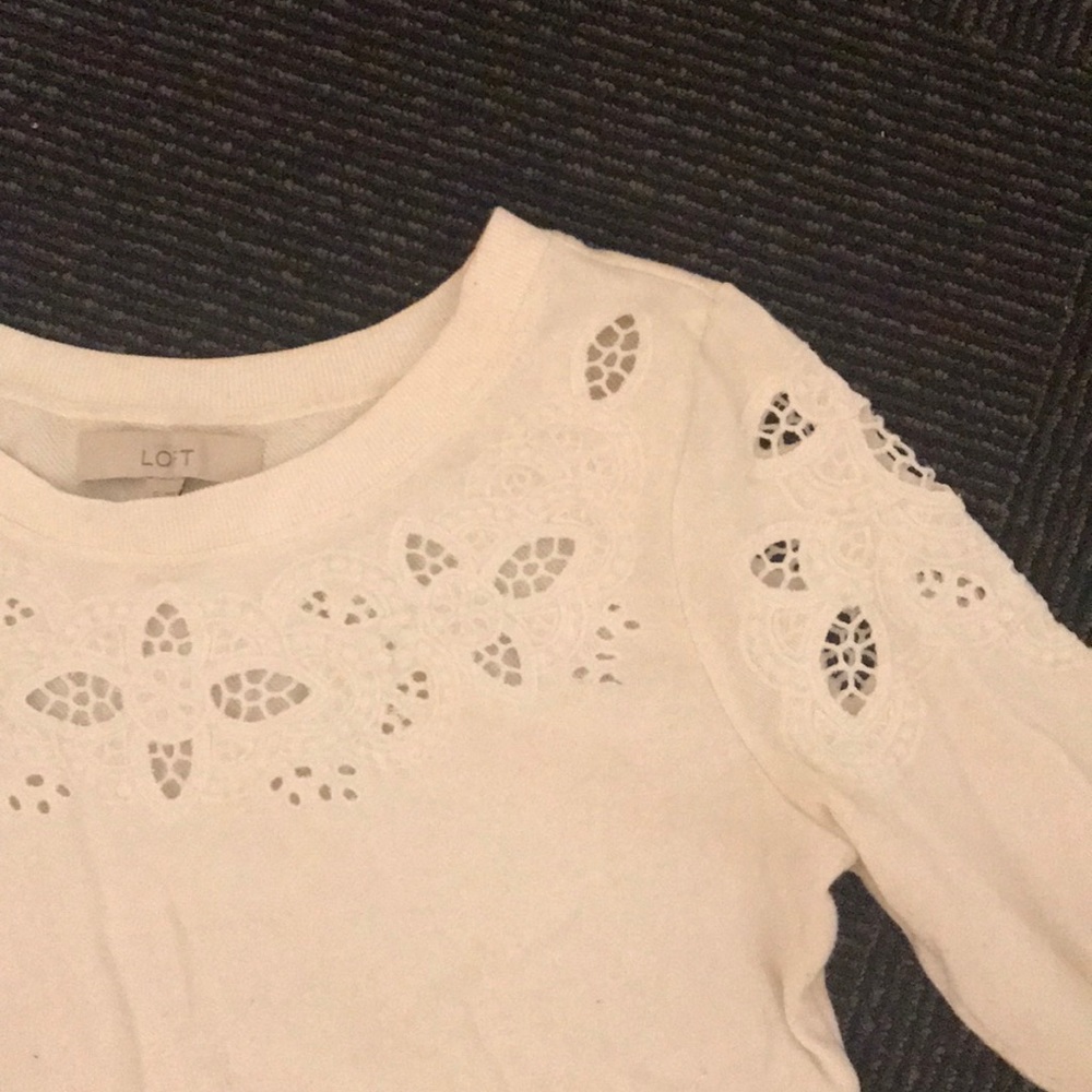 Loft White Sweater NWOT